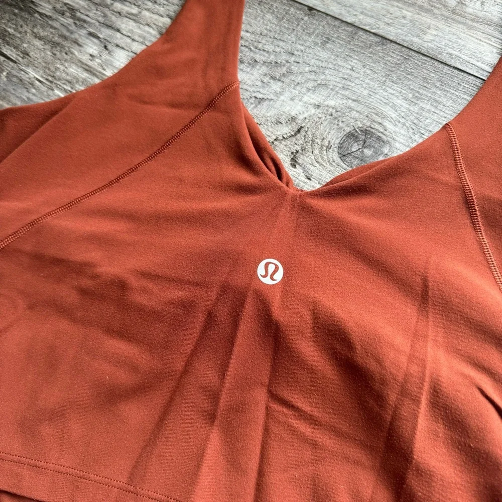 lululemon align tank - gathered front dark terracotta - Picture 6 of 11